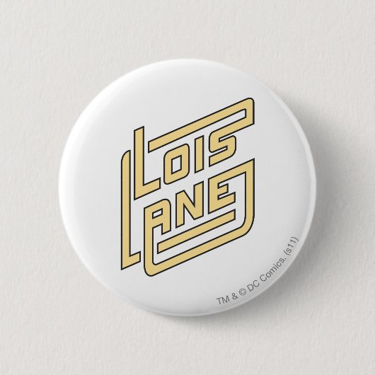 Lois Lane Logo Ronde Button 5,7 Cm (Voorkant)