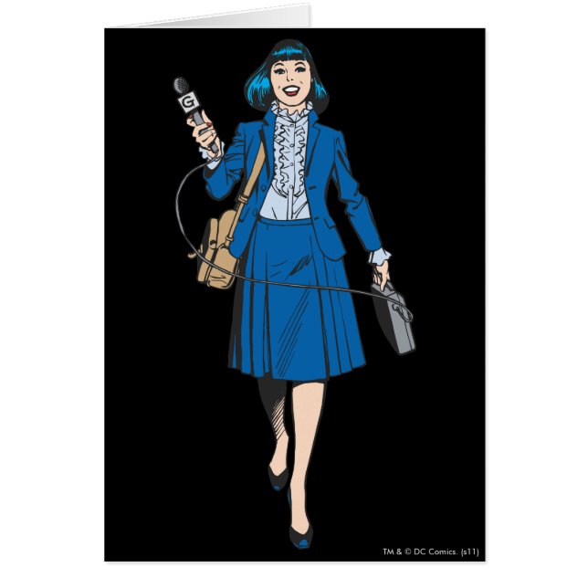 Lois Lane met microfoon (Voorkant)