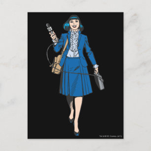 Lois Lane met microfoon Briefkaart
