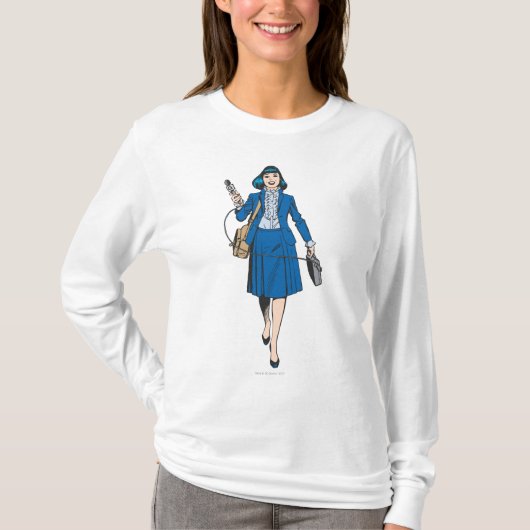 Lois Lane met microfoon T-shirt (Voorkant)