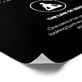 Lois Sur Le Succès - Affiche Motivationnelle (Coin)