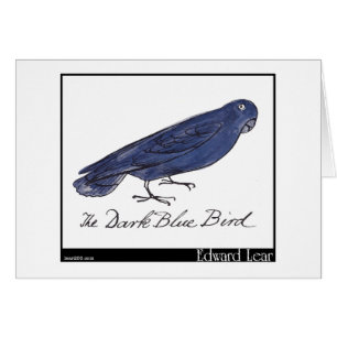 L'oiseau bleu-foncé d'Edward Lear