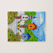 L'oiseau d'inséparables loge le puzzle (Horizontal)