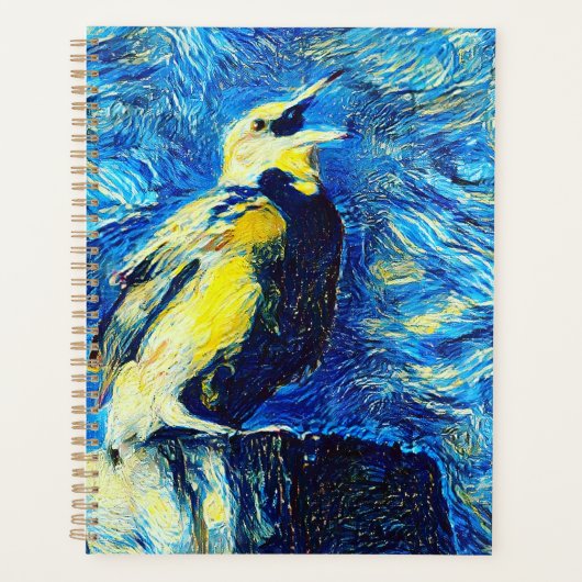L'oiseau solitaire dans le style VanGogh (Devant)