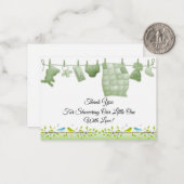 L'Oiseau Sur La Carte de remerciements Des Branche (Devant/Arrière en situation)