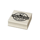 Lokaal Boerderij Fresh Free Range Eggs Stamp Rubberstempel (Stempel)