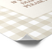 Lokaal gegroeid Luier Raffle teken Poster (Hoek)