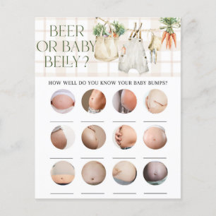 Lokaal gegroeid mama of papa Baby shower spel