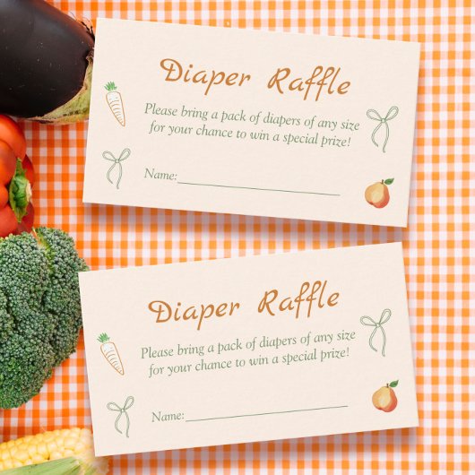 Lokaal gekweekt Baby shower luierkrabbel Informatiekaartje