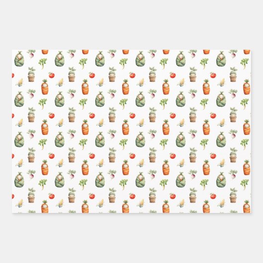 Lokaal gekweekt cadeauverpakking gingham inpakpapi inpakpapier vel (Voorkant 2)