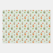 Lokaal gekweekt cadeauverpakking gingham inpakpapi inpakpapier vel (Voorkant)