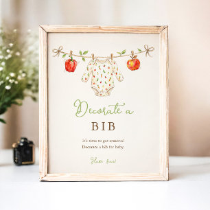 Lokaal gekweekte versiering een slab baby shower s poster