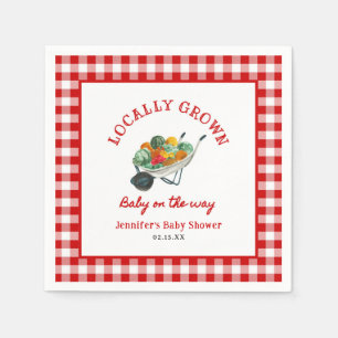 Lokaal Georganiseerde Boerenmarkt Baby Shower Servet