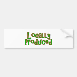 Lokaal geproduceerd bumpersticker