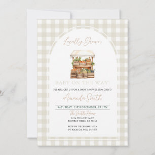 Lokaal geteeld Baby Farmer's Market Baby shower Kaart