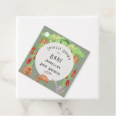 Lokaal geteeld Baby Sage Groen Baby shower Bedankjes Labels (In situ)