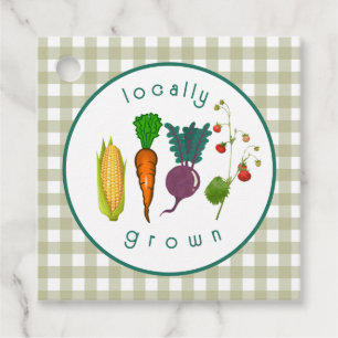 Lokaal geteeld Baby shower Bedankjes Labels
