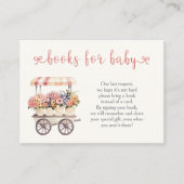 Lokaal geteeld Baby shower Boeken voor Baby Informatiekaartje (Voorkant)