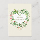 Lokaal geteeld Baby shower Book Request Informatiekaartje (Achterkant)