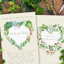 Lokaal geteeld Baby shower Book Request