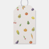 Lokaal geteeld Baby shower Dank u Cadeaulabel (Achterkant)