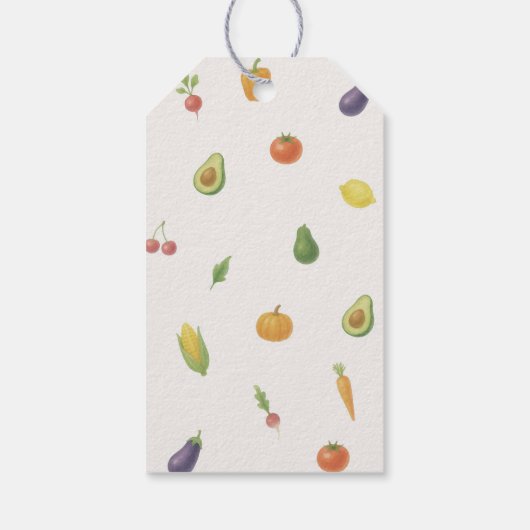 Lokaal geteeld Baby shower Dank u Cadeaulabel (Achterkant)