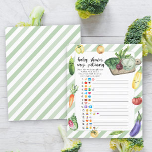 Lokaal geteeld baby shower emoji pictionary spel