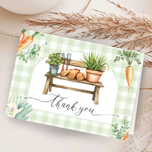 Lokaal geteeld Baby shower gevouwen bedankkaarten Bedankkaart