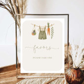 Lokaal geteeld Baby shower gunsten Poster