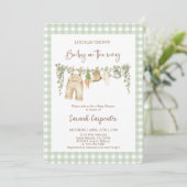 Lokaal geteeld Baby shower Kaart (Staand voorkant)