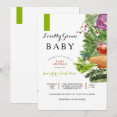 Lokaal geteeld Baby shower Kaart (Voorkant / Achterkant)