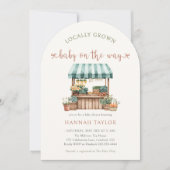 Lokaal geteeld Baby shower Kaart (Voorkant)