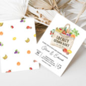 Lokaal geteeld Baby shower Kaart