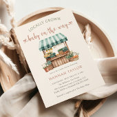 Lokaal geteeld Baby shower Kaart