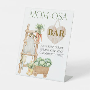 Lokaal geteeld Baby shower Momosa Bar Reclamebord Met Voetstuk