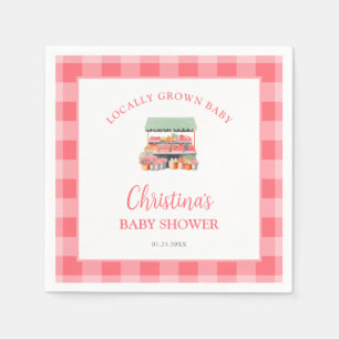 Lokaal geteeld Baby shower Servet