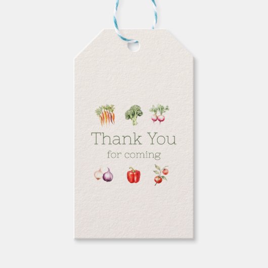 Lokaal geteeld Bedankt voor het komen Label Cadeaulabel (Voorkant)