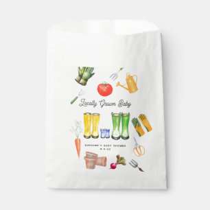 Lokaal geteeld Blue Boots Garden Baby shower Bedankzakje