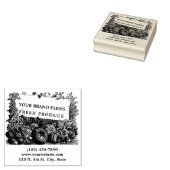Lokaal geteeld Boerderij Fresh Produce Label Sjabl Rubberstempel (Gestempeld)