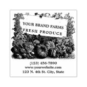 Lokaal geteeld Boerderij Fresh Produce Label Sjabl Rubberstempel (Afrduk)
