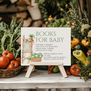 Lokaal geteeld Boerderij Rustiek Baby shower Boeke Informatiekaartje