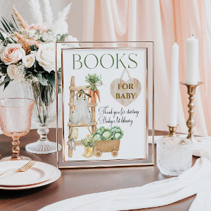 Lokaal geteeld Boerderij rustieke Baby shower Drin Poster