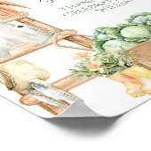 Lokaal geteeld Boerderij rustieke Baby shower guns Poster (Hoek)