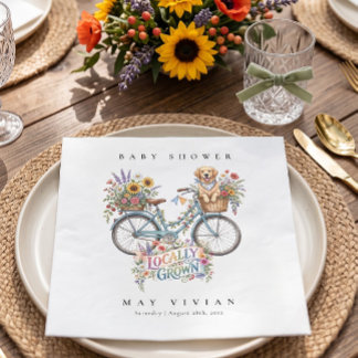 Lokaal Geteeld & Geliefd Baby Shower Servet