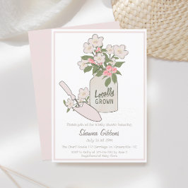 Lokaal geteeld klein Baby shower Kaart