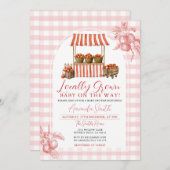 Lokaal geteelde Apple Market Baby shower Gingham Kaart (Voorkant / Achterkant)