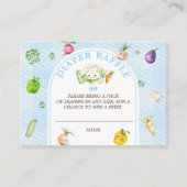 Lokaal geteelde baby blauwe luier Raffle Informatiekaartje (Voorkant)