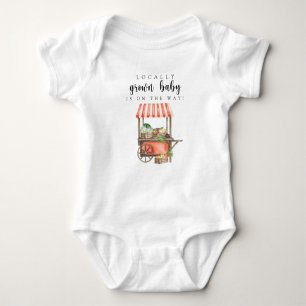 Lokaal geteelde Baby boeren markt kar Baby shower Romper