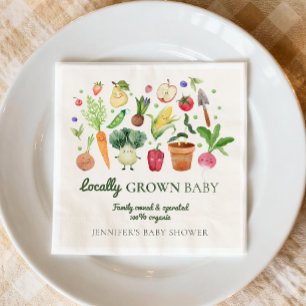 Lokaal Geteelde Baby Boerenmarkt Koppel Shower Servet