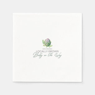Lokaal geteelde Baby op de Weg - Artisjok - Groen Servet